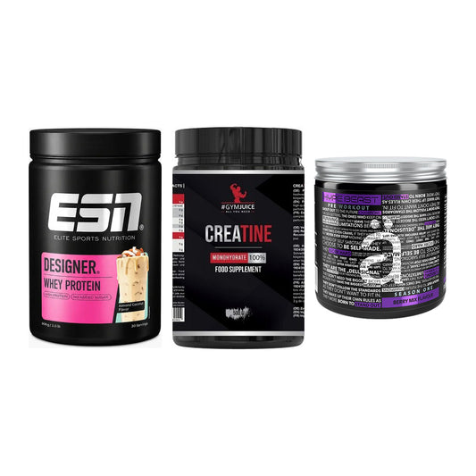 Einsteiger-Set: ESN Designer + #GYMJUICE + Nanosupps Hype – alle enthaltenen Artikel