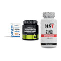 Einsteiger-Set: NNT Whey + BioTech Creatine + MST Zinc Chelate – alle enthaltenen Artikel