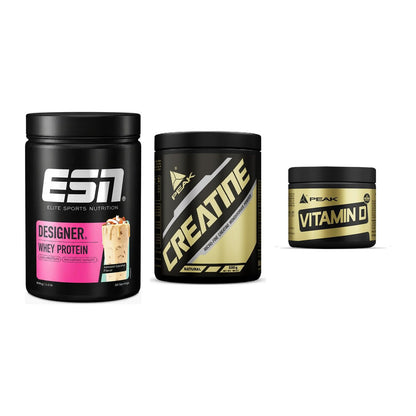 Einsteiger-Set: ESN Designer + Peak Creatin + Peak Vitamin D – alle enthaltenen Artikel