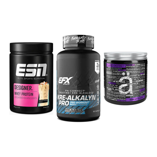 Einsteiger-Set: ESN Designer + EFX Kre-Alkalyn + Nanosupps Hype – alle enthaltenen Artikel
