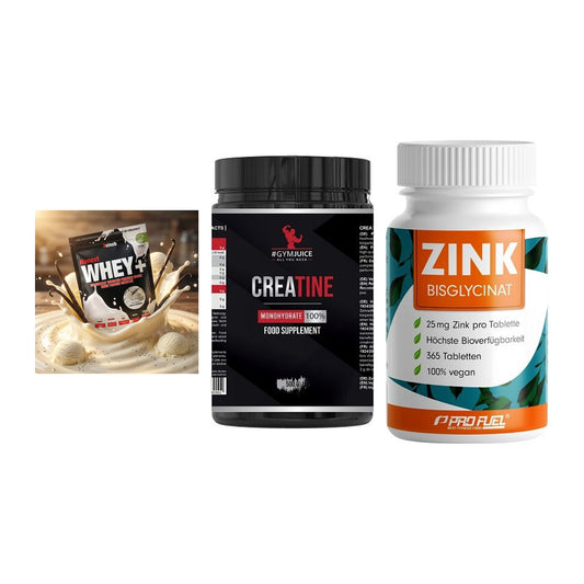 Einsteiger-Set: Sinob Honest + #GYMJUICE + ProFuel Zink – alle enthaltenen Artikel