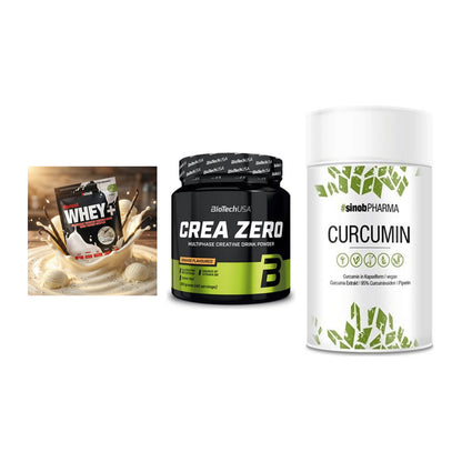 Einsteiger-Set: Sinob Honest + BioTech Crea + Sinob Curcumin – alle enthaltenen Artikel