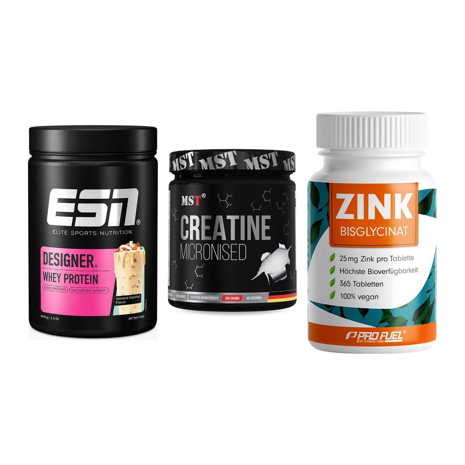 Einsteiger-Set: ESN Designer + MST Creatin + ProFuel Zink – alle enthaltenen Artikel