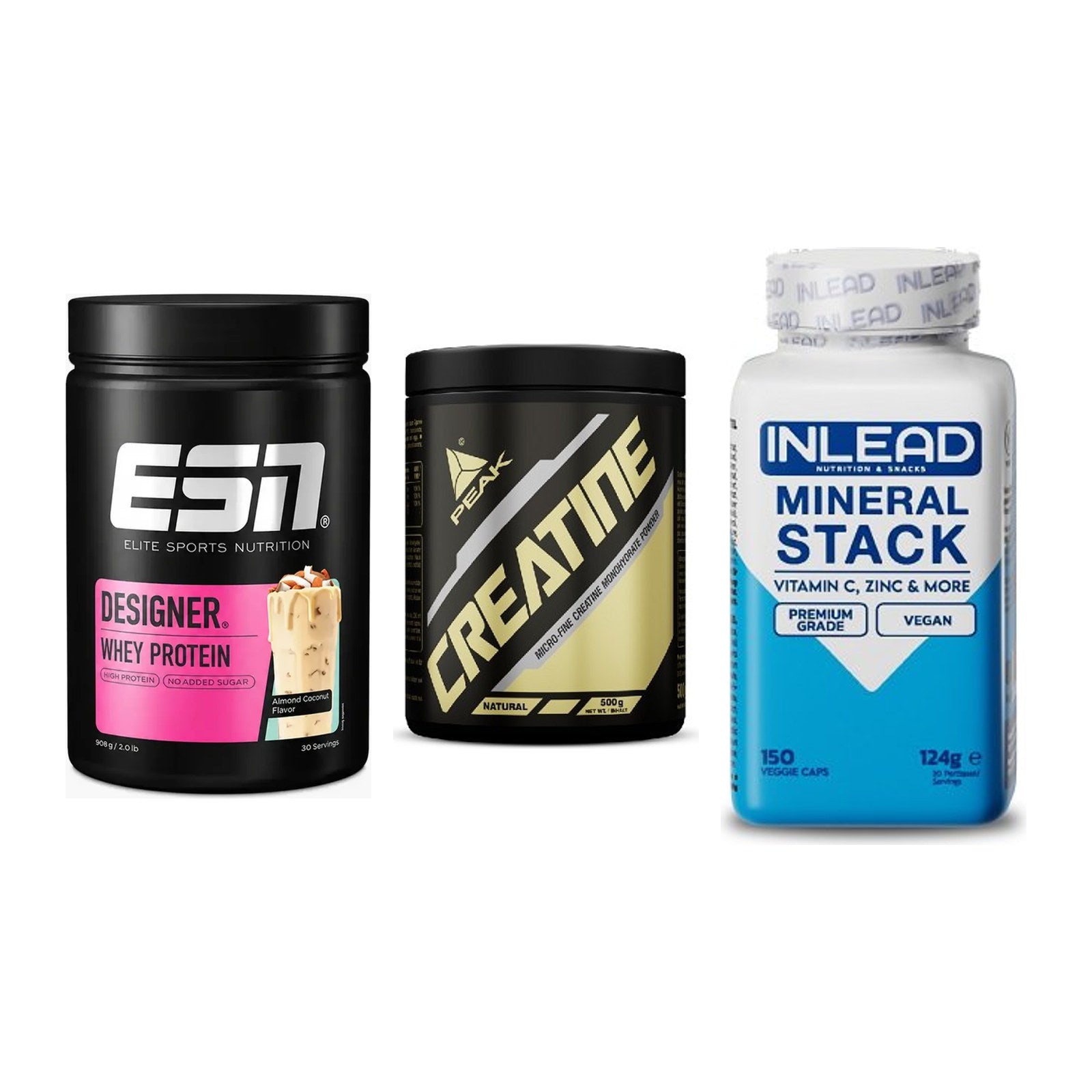 Einsteiger-Set: ESN Designer + Peak Creatin + INLEAD Mineral – alle enthaltenen Artikel