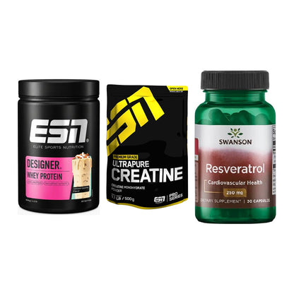 Einsteiger-Set: ESN Designer + ESN Ultrapure + Swanson Resverat – alle enthaltenen Artikel