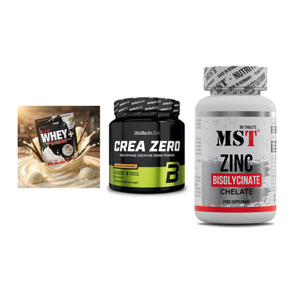 Einsteiger-Set: Sinob Honest + BioTech Crea + MST Zinc Chelate – alle enthaltenen Artikel