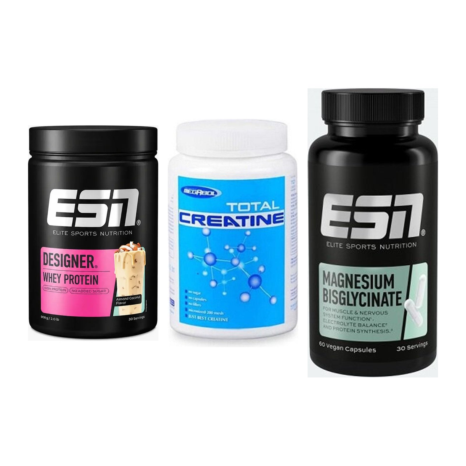Einsteiger-Set: ESN Designer + Megabol Total + ESN Magnesium – alle enthaltenen Artikel