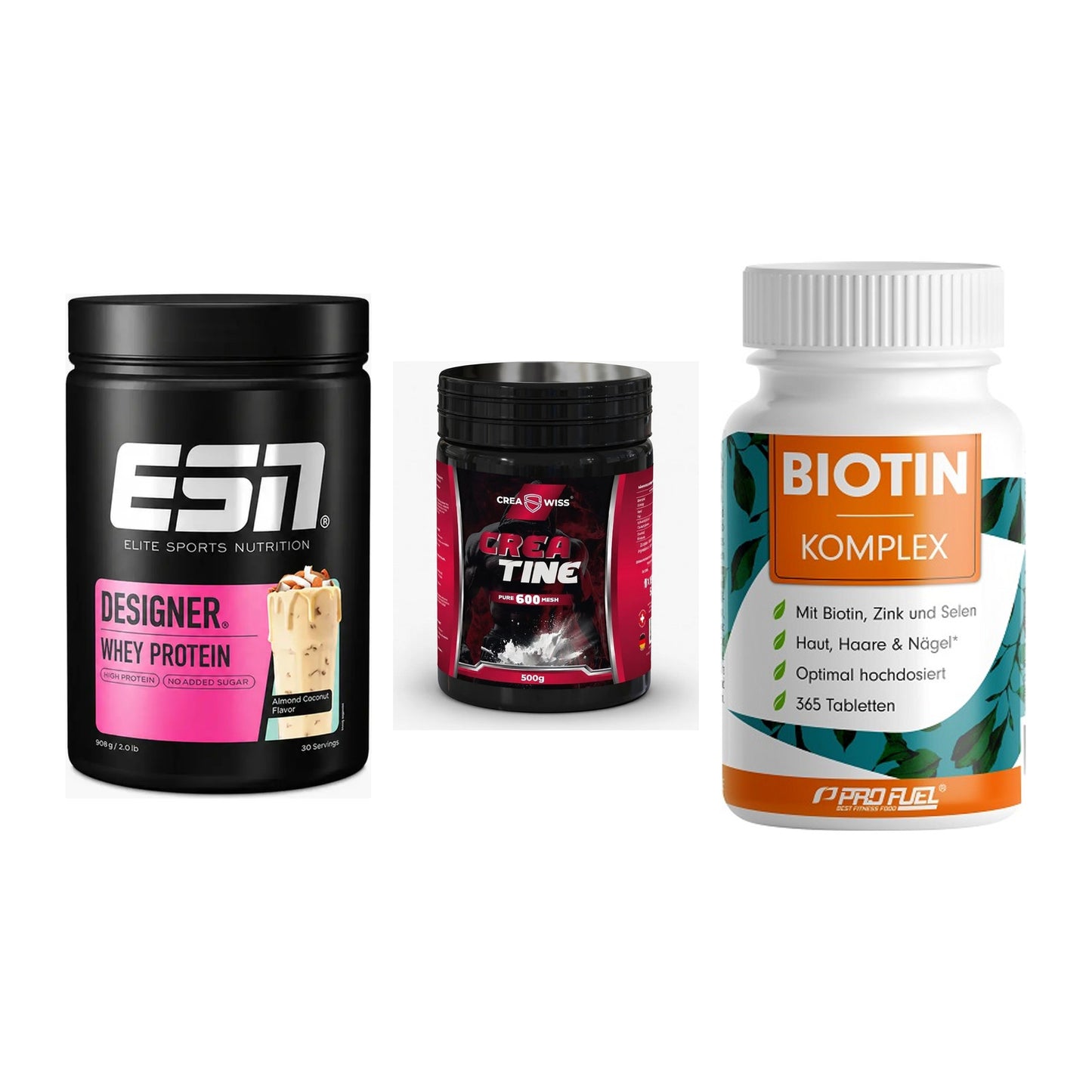 Einsteiger-Set: ESN Designer + CREASWISS + ProFuel BIOTIN – alle enthaltenen Artikel