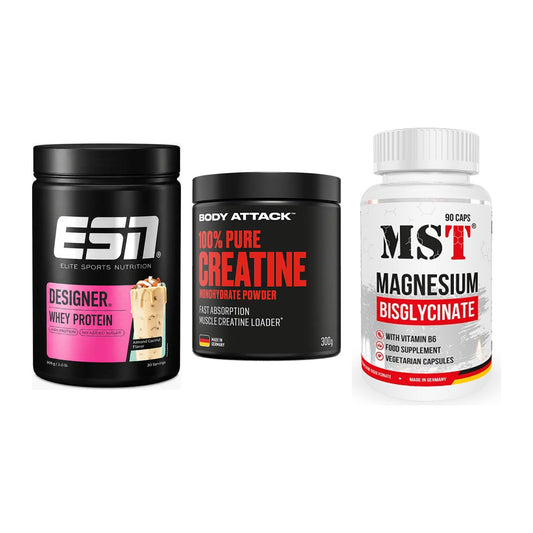Einsteiger-Set: ESN Designer + Body Attack 100% + MST Magnesium – alle enthaltenen Artikel