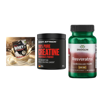 Einsteiger-Set: Sinob Honest + Body Attack 100% + Swanson Resverat – alle enthaltenen Artikel