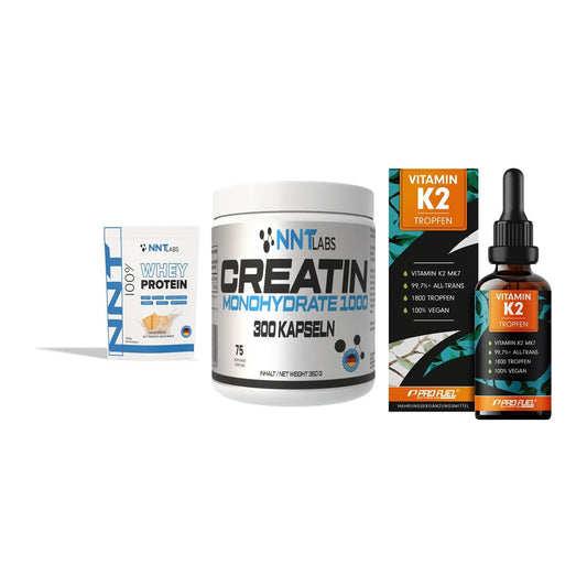 Einsteiger-Set: NNT Whey + NNT Creatin 1000 + ProFuel Vitamin – alle enthaltenen Artikel
