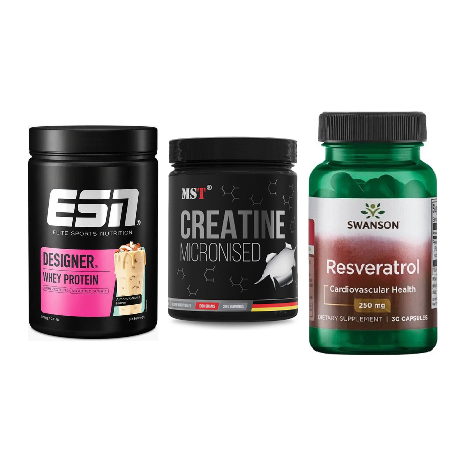 Einsteiger-Set: ESN Designer + MST Creatin + Swanson Resverat – alle enthaltenen Artikel