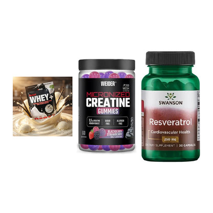 Einsteiger-Set: Sinob Honest + Weider Micronize + Swanson Resverat – alle enthaltenen Artikel