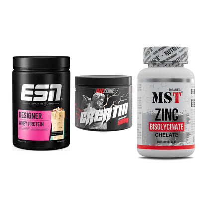 Einsteiger-Set: ESN Designer + Big Zone Creatin + MST Zinc Chelate – alle enthaltenen Artikel