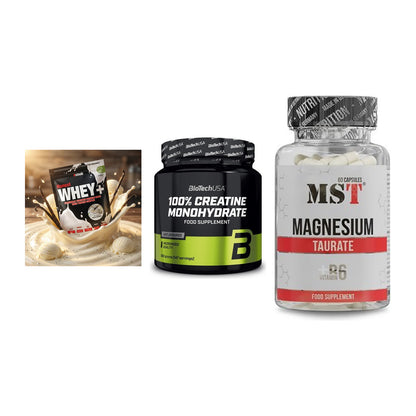 Einsteiger-Set: Sinob Honest + BioTech Creatine + MST Magnesium – alle enthaltenen Artikel