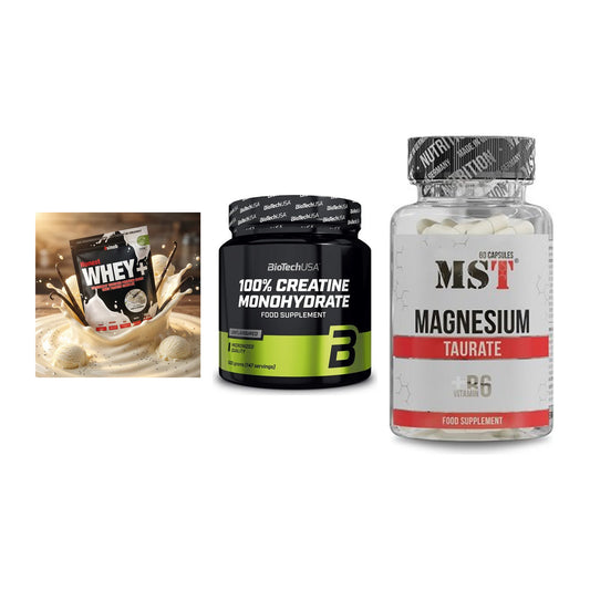 Einsteiger-Set: Sinob Honest + BioTech Creatine + MST Magnesium – alle enthaltenen Artikel