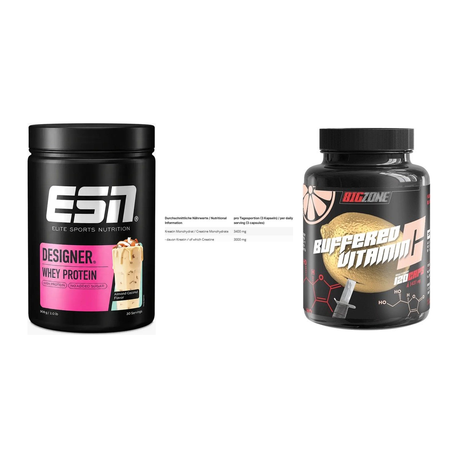 Einsteiger-Set: ESN Designer + INLEAD Creatine + Big Zone Buffere – alle enthaltenen Artikel