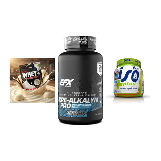 Einsteiger-Set: Sinob Honest + EFX Kre-Alkalyn + Olimp Iso Plus – alle enthaltenen Artikel