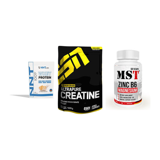 Einsteiger-Set: NNT Whey + ESN Ultrapure + MST Zinc – alle enthaltenen Artikel