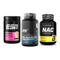 Einsteiger-Set: ESN Designer Whey + EFX Kre-Alkalyn PRO + BioTech NAC – alle enthaltenen Artikel