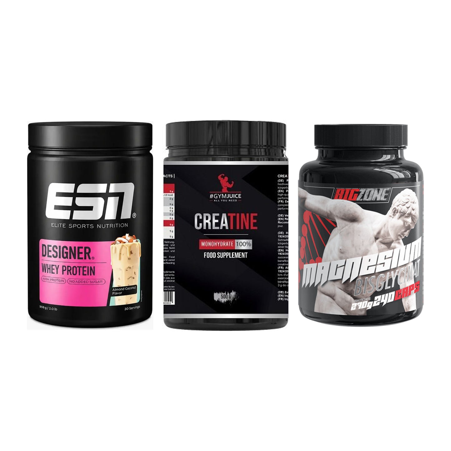 Einsteiger-Set: ESN Designer + #GYMJUICE + Big Zone Magnesi – alle enthaltenen Artikel