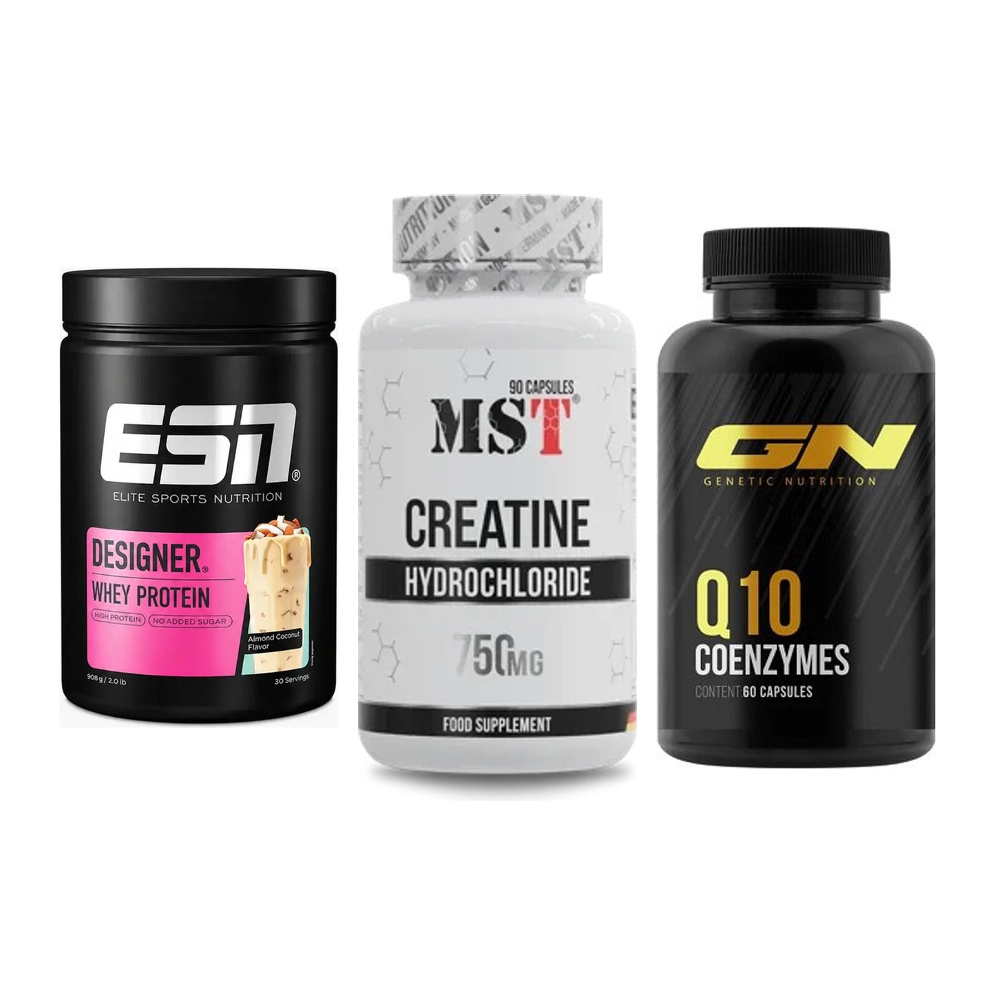 Einsteiger-Set: ESN Designer + MST Creatin HCL + GN Q10 Health – alle enthaltenen Artikel