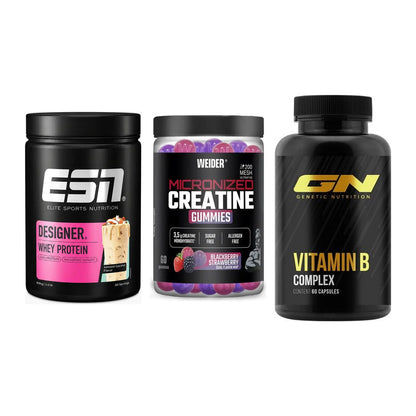 Einsteiger-Set: ESN Designer + Weider Micronize + GN Vitamin – alle enthaltenen Artikel