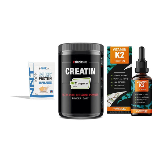 Einsteiger-Set: NNT Whey + Sinob Creatin + ProFuel Vitamin – alle enthaltenen Artikel