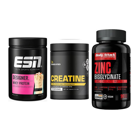 Einsteiger-Set: ESN Designer + Dedicated + Body Attack Zink – alle enthaltenen Artikel