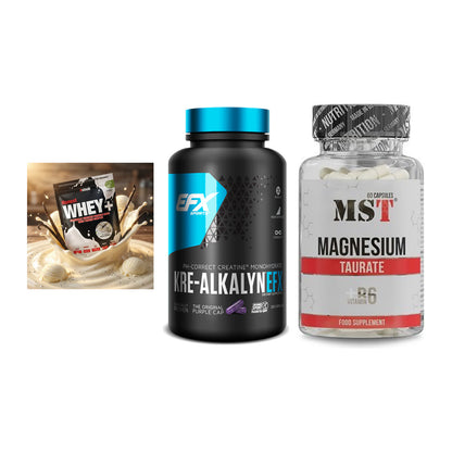 Einsteiger-Set: Sinob Honest + EFX Kre-Alkalyn + MST Magnesium – alle enthaltenen Artikel