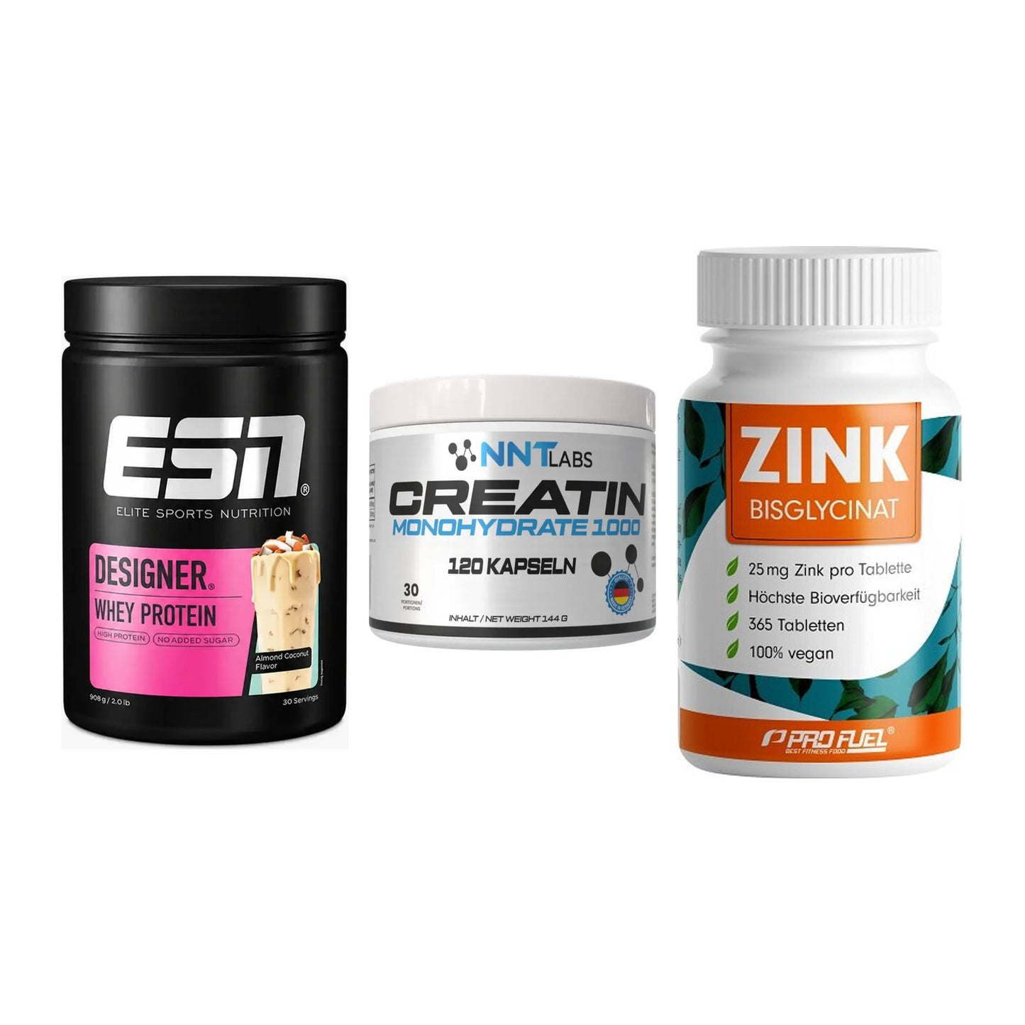 Einsteiger-Set: ESN Designer + NNT Creatin 1000 + ProFuel Zink – alle enthaltenen Artikel