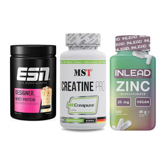 Einsteiger-Set: ESN Designer + MST Creatine Pro + INLEAD Zink – alle enthaltenen Artikel