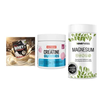 Einsteiger-Set: Sinob Honest + Nutrend Creatine + Sinob Magnesium – alle enthaltenen Artikel