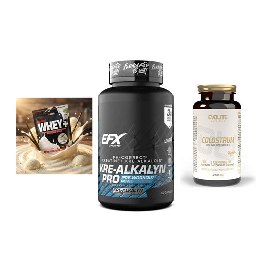 Einsteiger-Set: Sinob Honest + EFX Kre-Alkalyn + Evolite Nutritio – alle enthaltenen Artikel