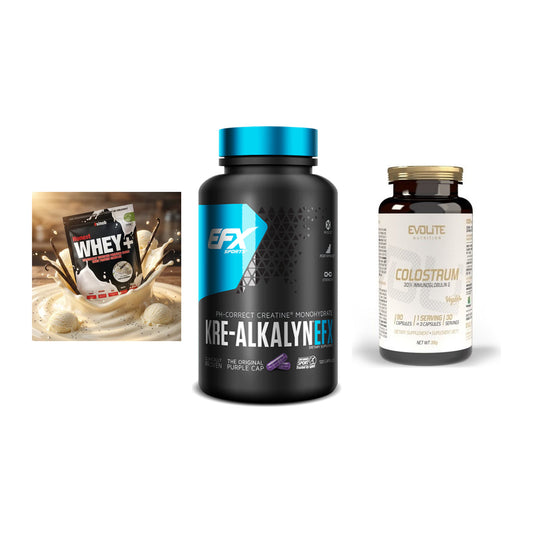 Einsteiger-Set: Sinob Honest + EFX Kre-Alkalyn + Evolite Nutritio – alle enthaltenen Artikel