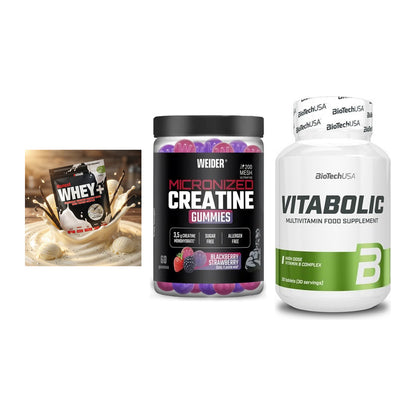Einsteiger-Set: Sinob Honest + Weider Micronize + BioTech Vitaboli – alle enthaltenen Artikel