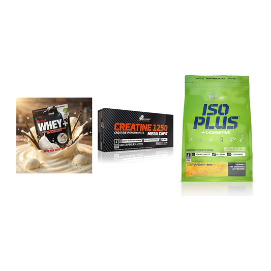 Einsteiger-Set: Sinob Honest + Olimp Creatine + Olimp Iso Plus – alle enthaltenen Artikel