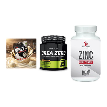 Einsteiger-Set: Sinob Honest + BioTech Crea + #GYMJUICE ZINC – alle enthaltenen Artikel