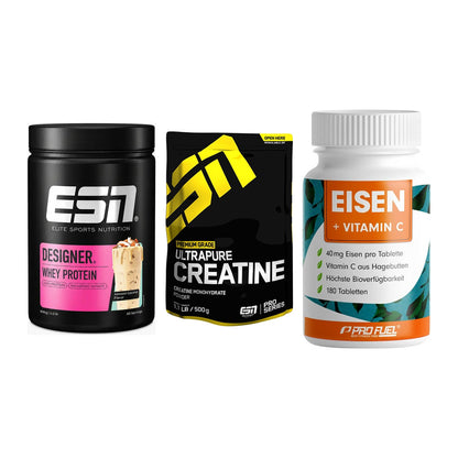 Einsteiger-Set: ESN Designer + ESN Ultrapure + ProFuel EISEN – alle enthaltenen Artikel