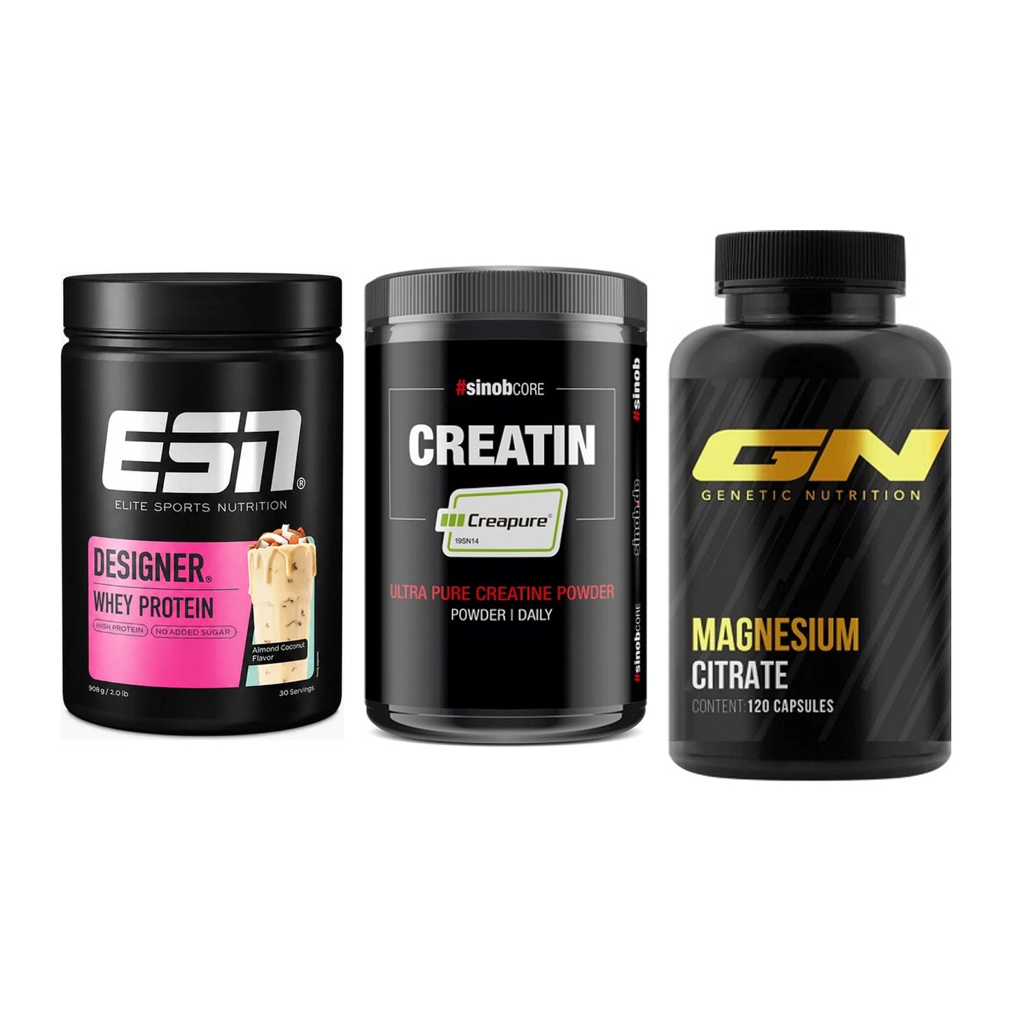 Einsteiger-Set: ESN Designer + Sinob Creatin + GN Magnesium – alle enthaltenen Artikel