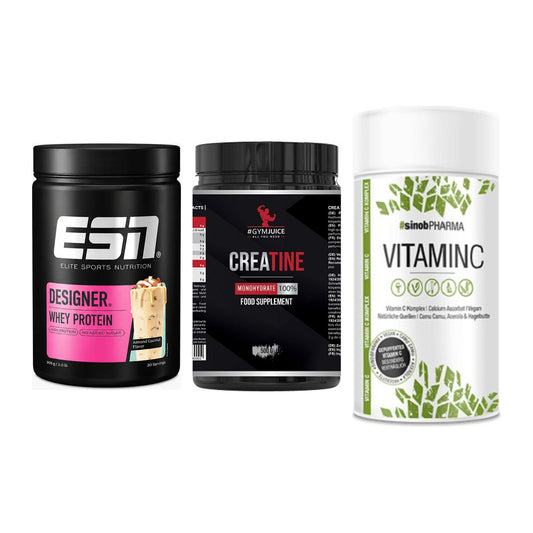 Einsteiger-Set: ESN Designer + #GYMJUICE + Sinob Vitamin C – alle enthaltenen Artikel