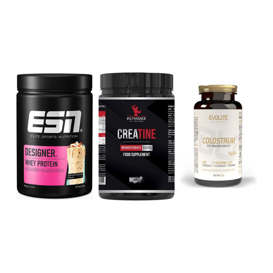 Einsteiger-Set: ESN Designer + #GYMJUICE + Evolite Nutritio – alle enthaltenen Artikel
