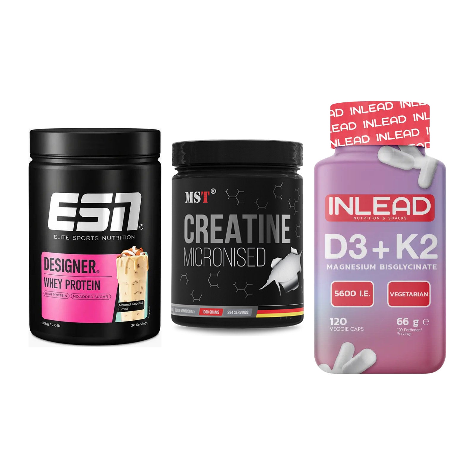 Einsteiger-Set: ESN Designer + MST Creatin + INLEAD Vitamin – alle enthaltenen Artikel