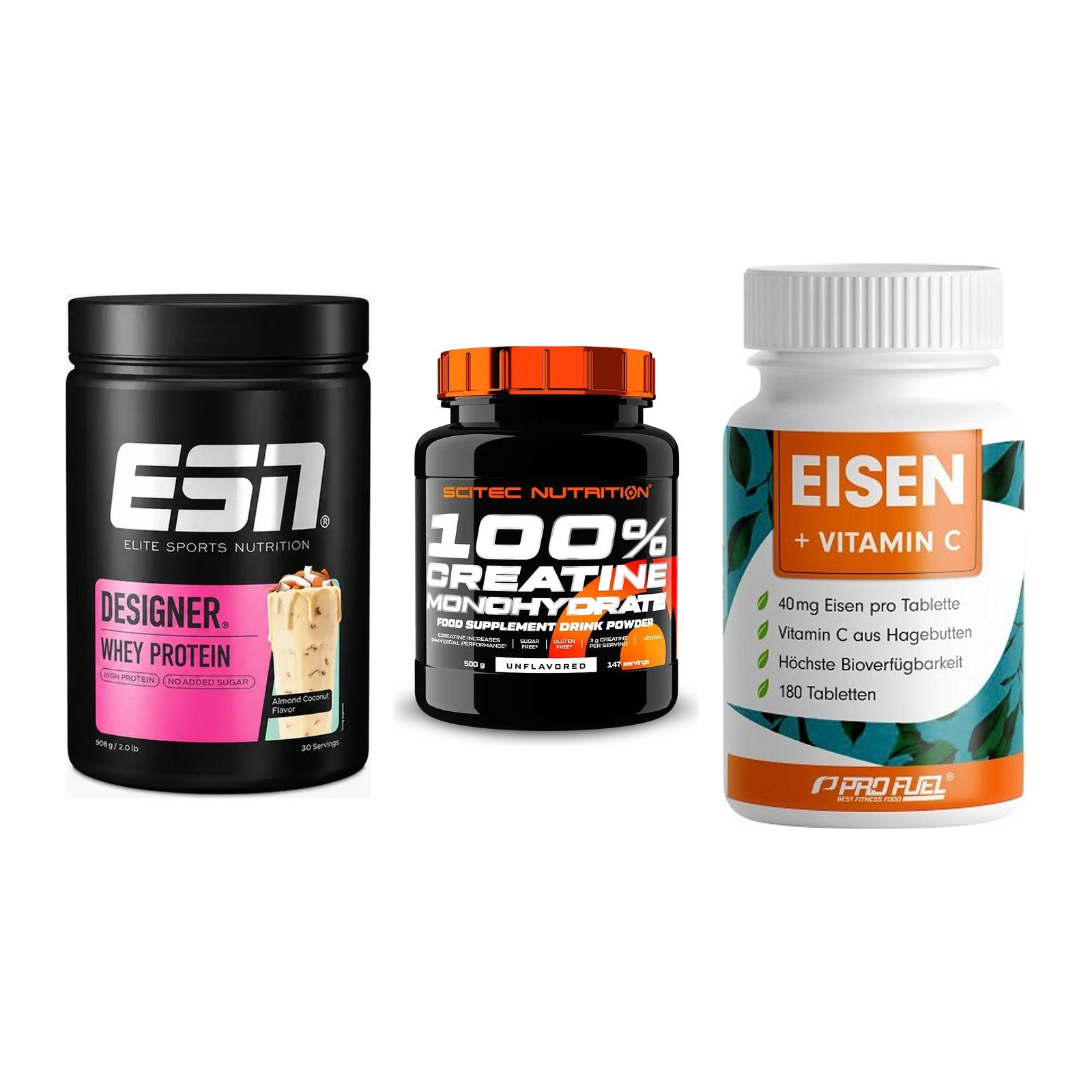 Einsteiger-Set: ESN Designer + Scitec Creatine + ProFuel EISEN – alle enthaltenen Artikel