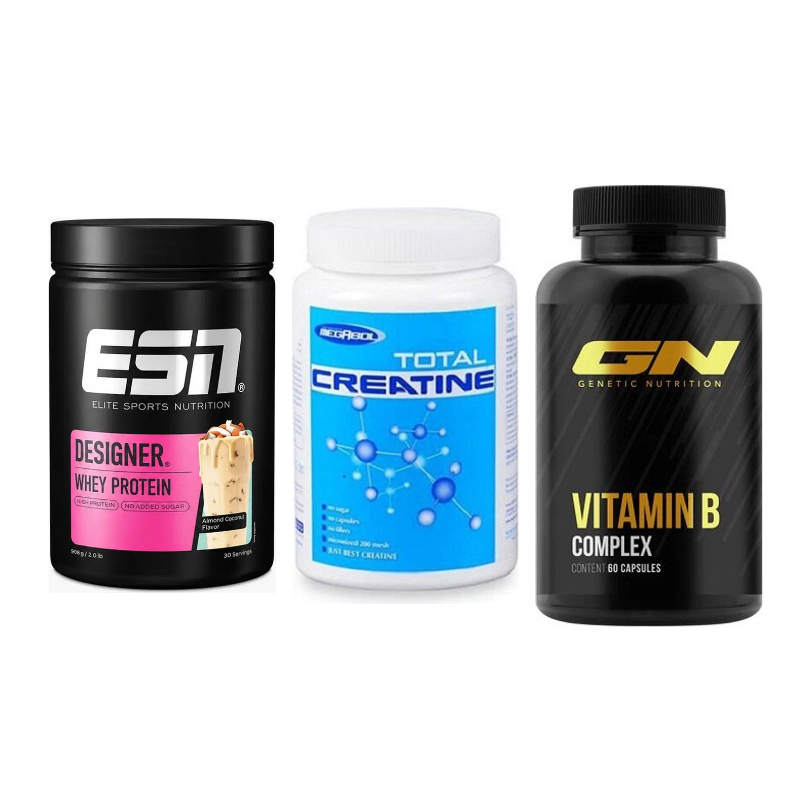 Einsteiger-Set: ESN Designer + Megabol Total + GN Vitamin – alle enthaltenen Artikel