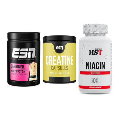 Einsteiger-Set: ESN Designer + ESN Ultrapure + MST Niacin – alle enthaltenen Artikel