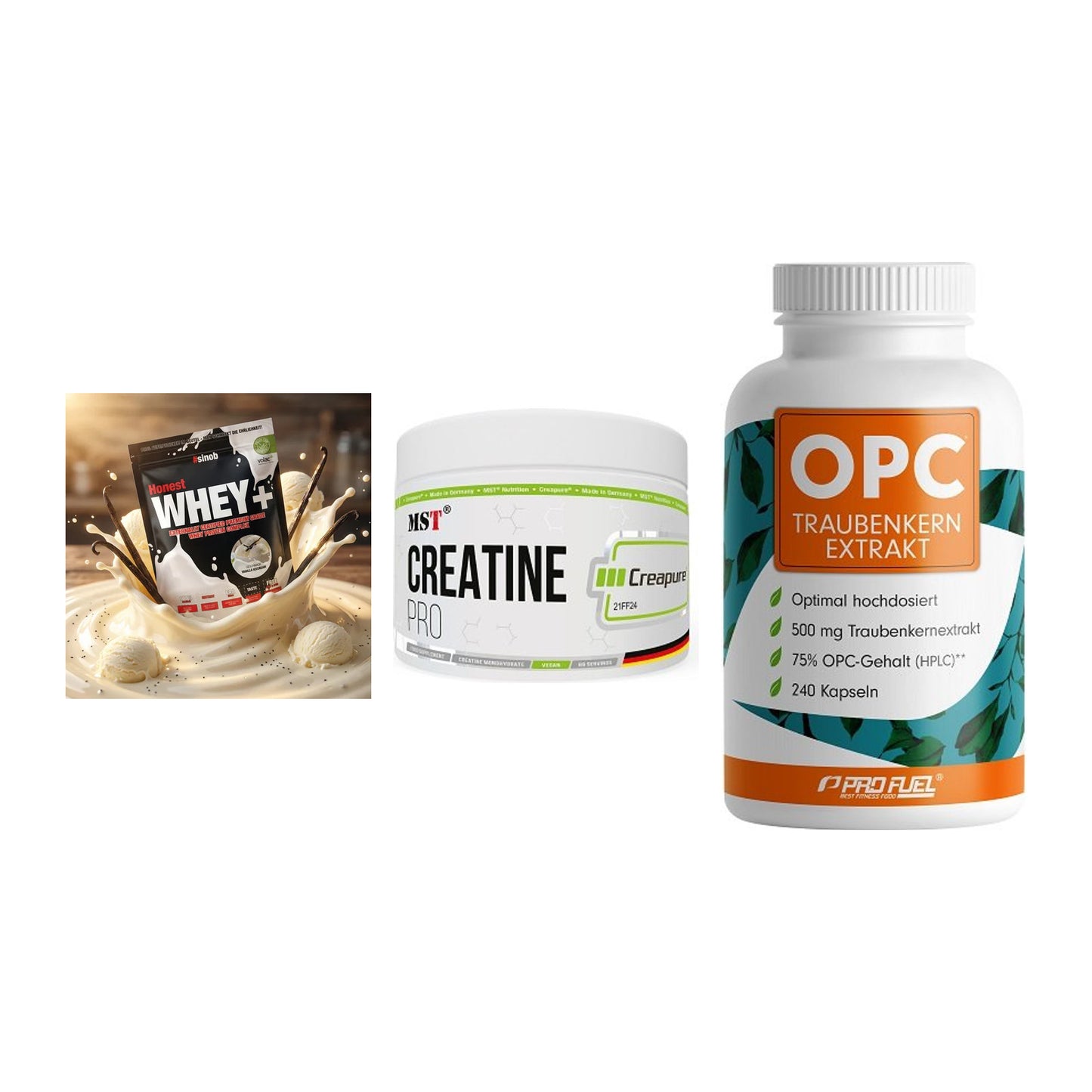 Einsteiger-Set: Sinob Honest + MST Creatin Pro + ProFuel OPC – alle enthaltenen Artikel