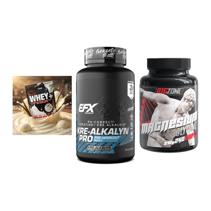 Einsteiger-Set: Sinob Honest + EFX Kre-Alkalyn + Big Zone Magnesi – alle enthaltenen Artikel