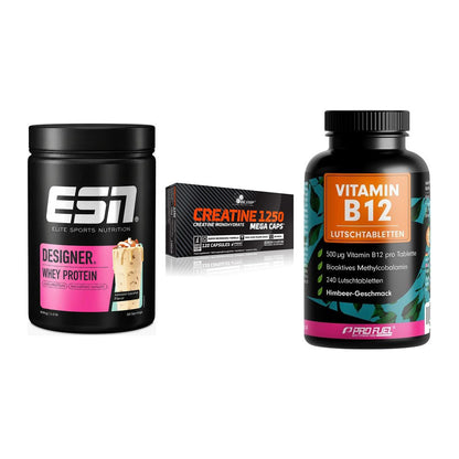 Einsteiger-Set: ESN Designer + Olimp Creatine + ProFuel Vitamin – alle enthaltenen Artikel