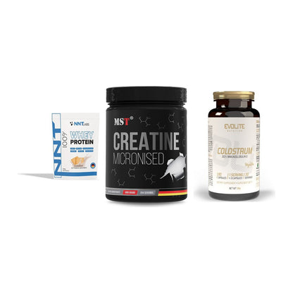 Einsteiger-Set: NNT Whey + MST Creatin + Evolite Nutritio – alle enthaltenen Artikel